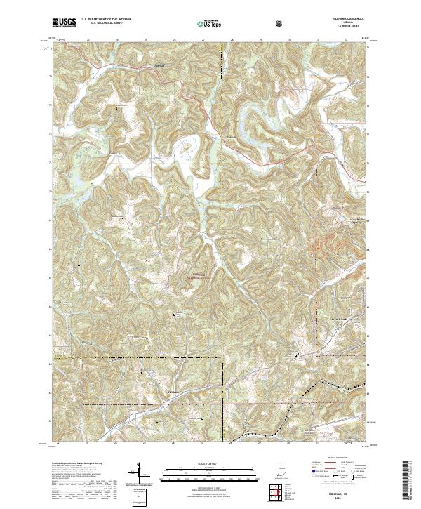 USGS Topographic Map – Hillham