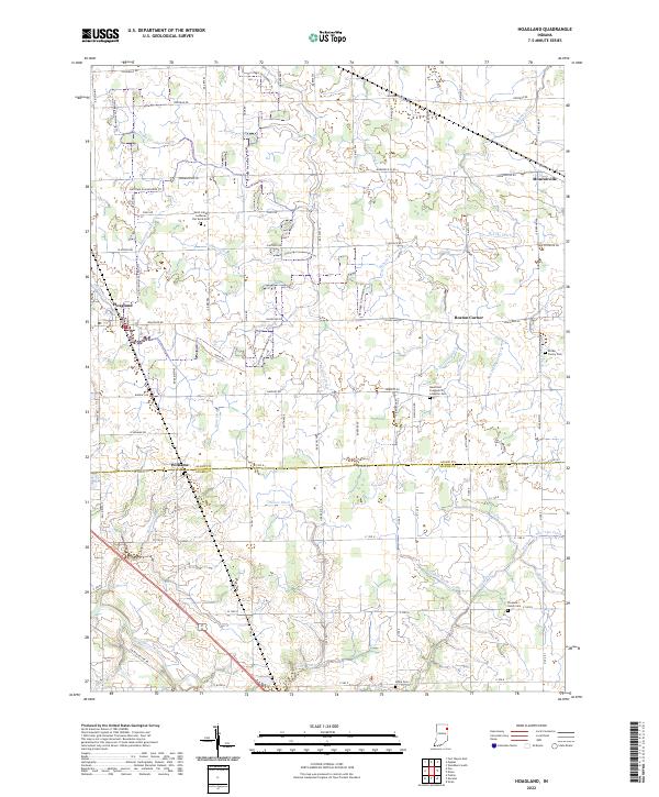 USGS Topographic Map – Hoagland