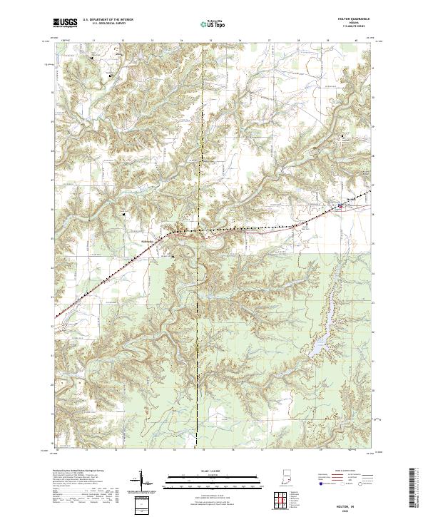 USGS Topographic Map – Holton