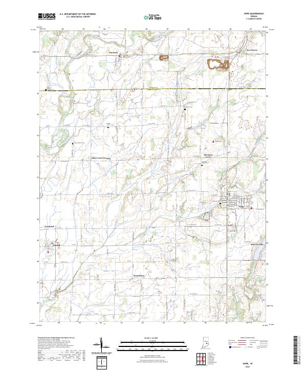 USGS Topographic Map – Hope