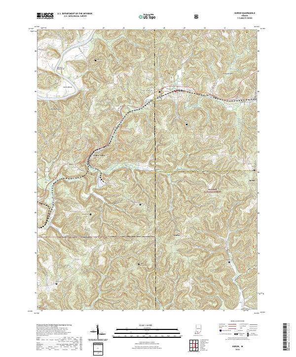 USGS Topographic Map – Huron