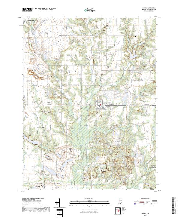 USGS Topographic Map – Hymera