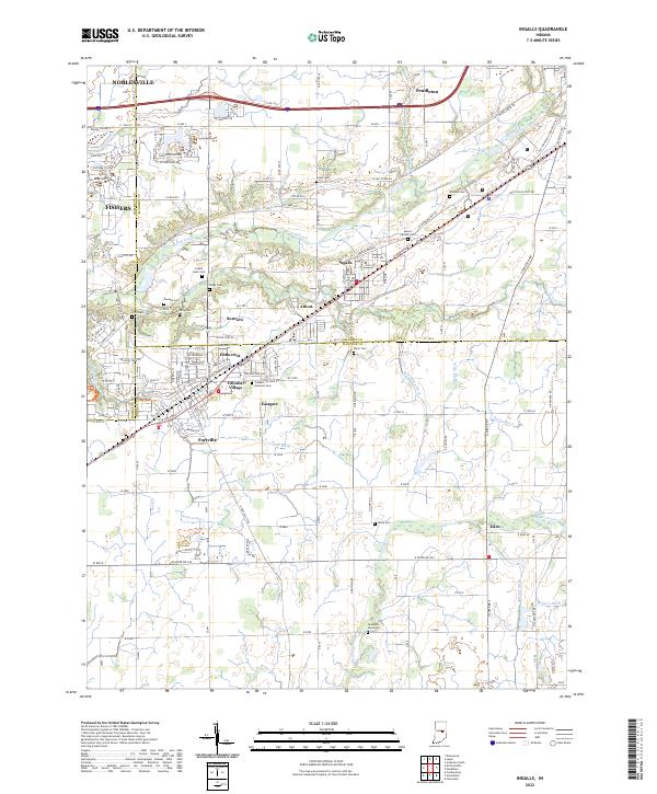 USGS Topographic Map – Ingalls