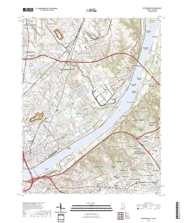 USGS Topographic Map – Jeffersonville