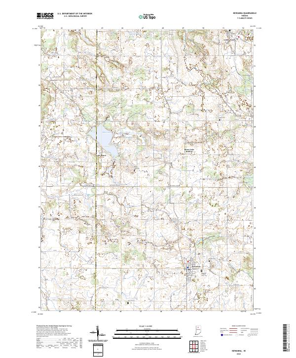 USGS Topographic Map – Kewanna