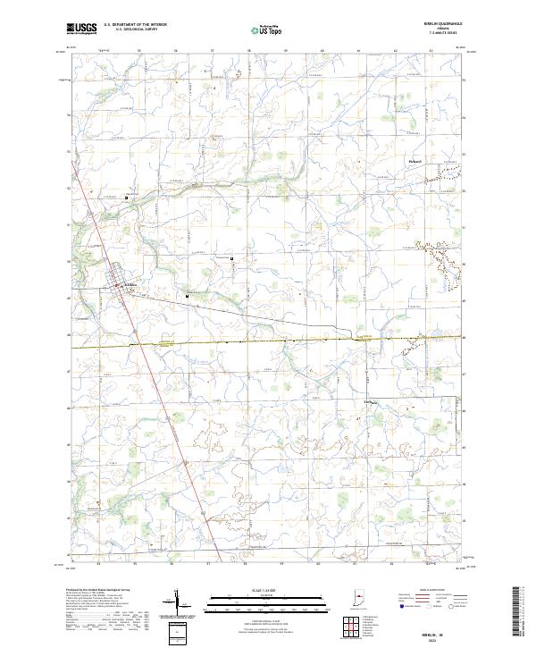USGS Topographic Map – Kirklin