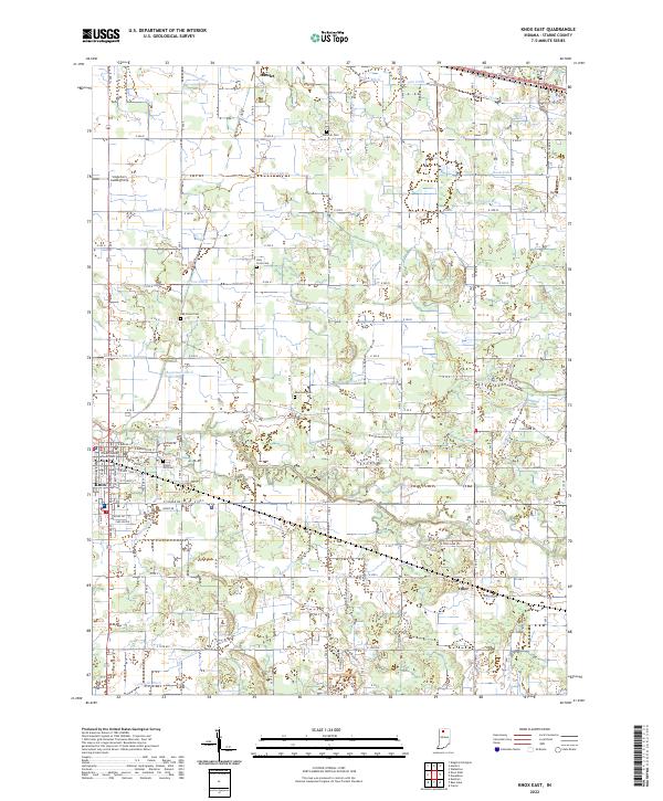 USGS Topographic Map – Knox East