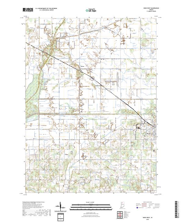 USGS Topographic Map – Knox West