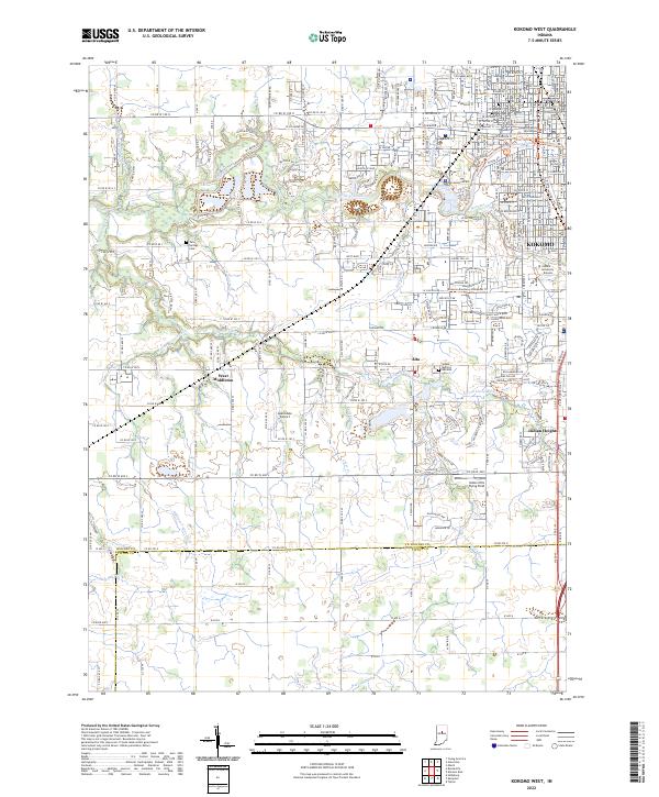 USGS Topographic Map – Kokomo West