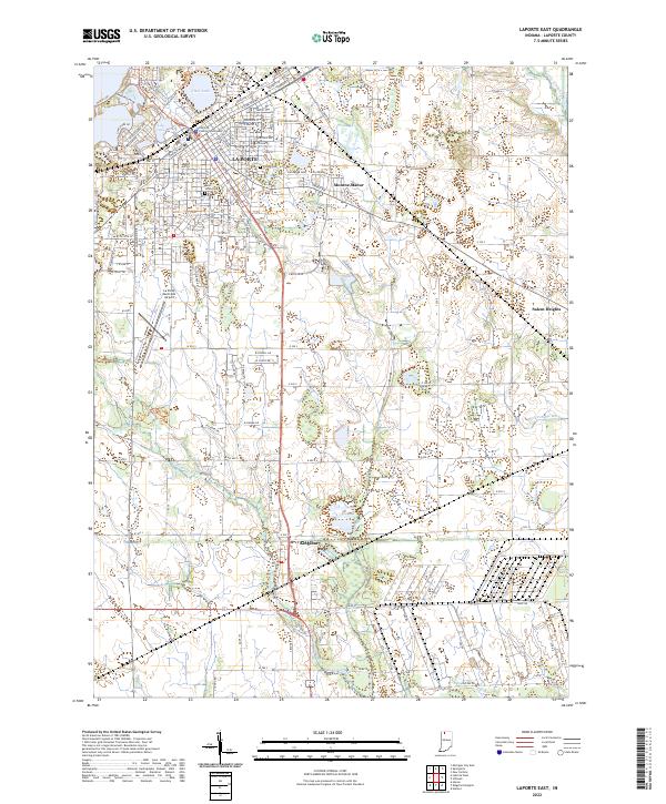 USGS Topographic Map – LaPorte East