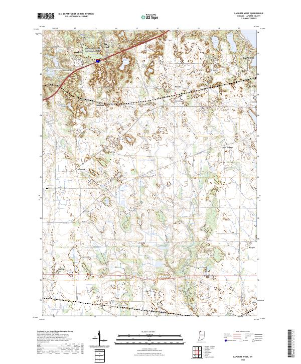 USGS Topographic Map – LaPorte West