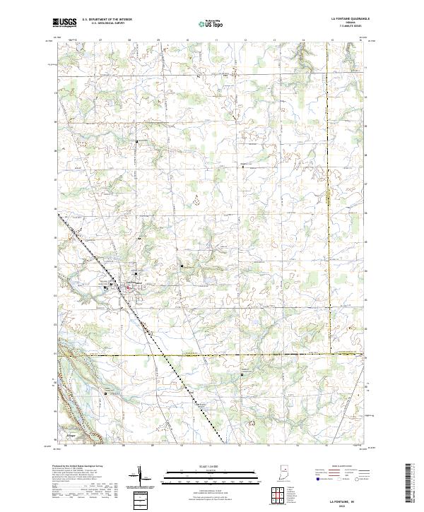 USGS Topographic Map – La Fontaine