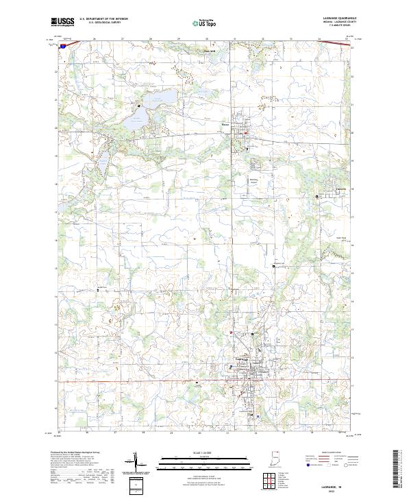 USGS Topographic Map – Lagrange