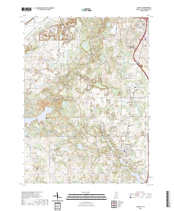 USGS Topographic Map – Lakeville