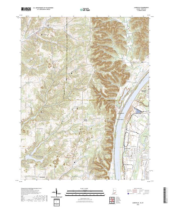 USGS Topographic Map – Lanesville