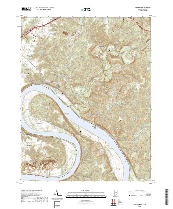 USGS Topographic Map – Leavenworth