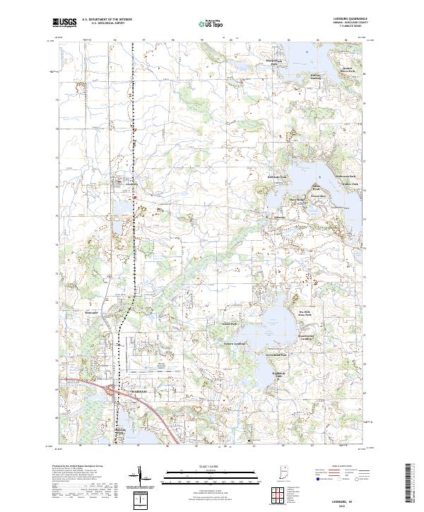 USGS Topographic Map – Leesburg
