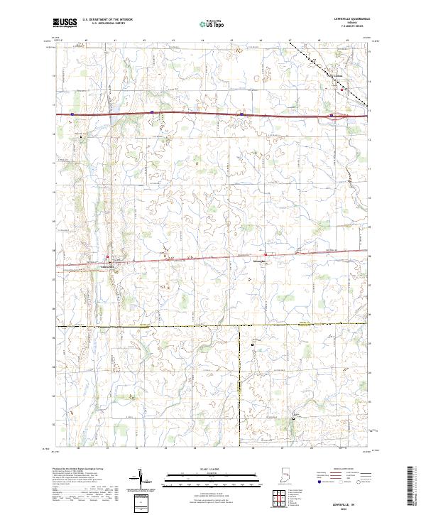 USGS Topographic Map – Lewisville