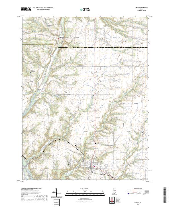 USGS Topographic Map – Liberty
