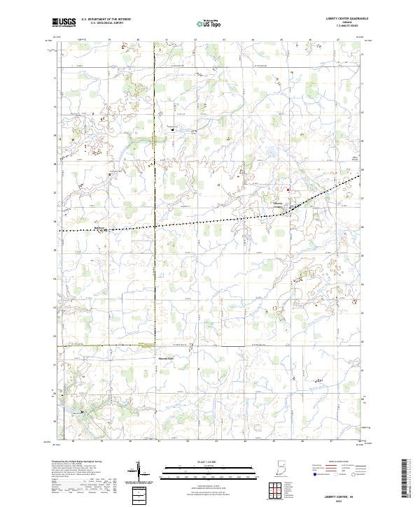 USGS Topographic Map – Liberty Center