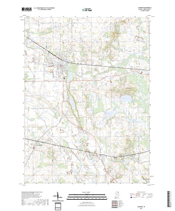 USGS Topographic Map – Ligonier