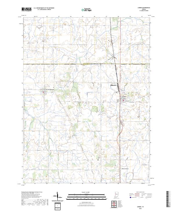 USGS Topographic Map – Linden