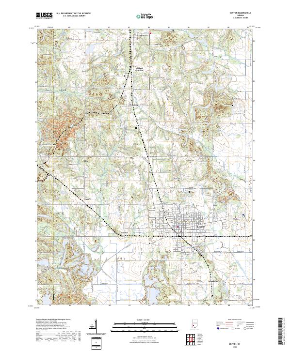 USGS Topographic Map – Linton