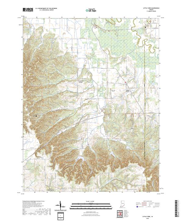 USGS Topographic Map – Little York