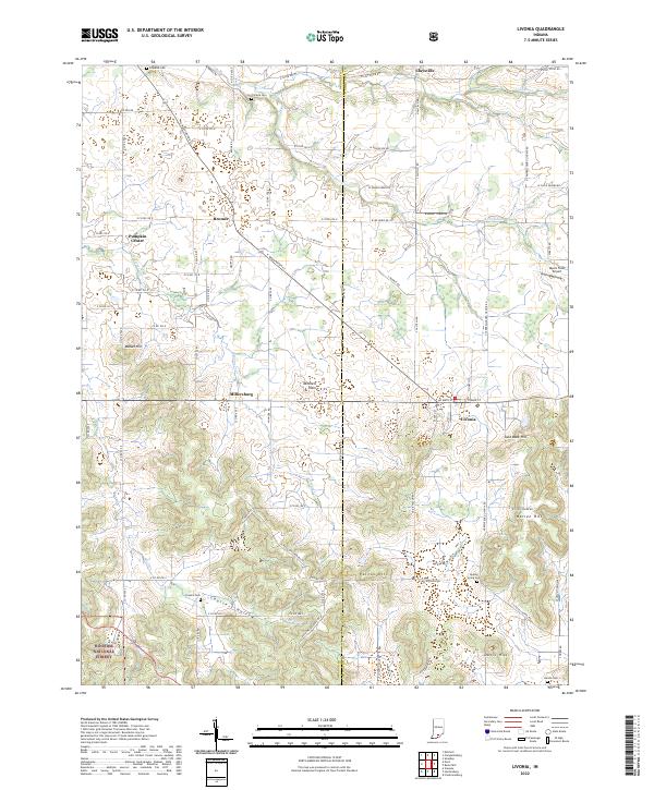 USGS Topographic Map – Livonia