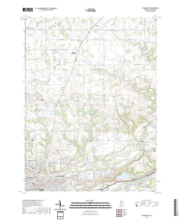 USGS Topographic Map – Logansport