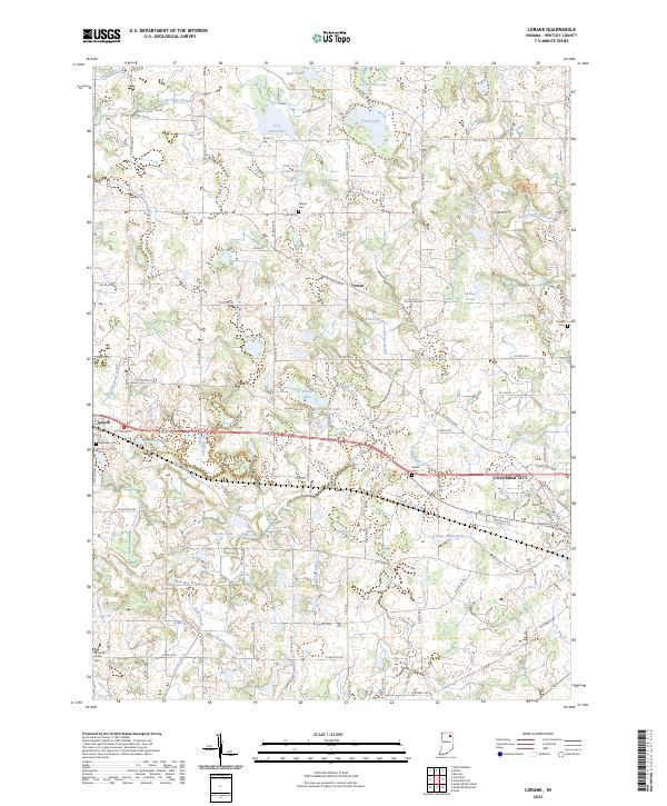USGS Topographic Map – Lorane