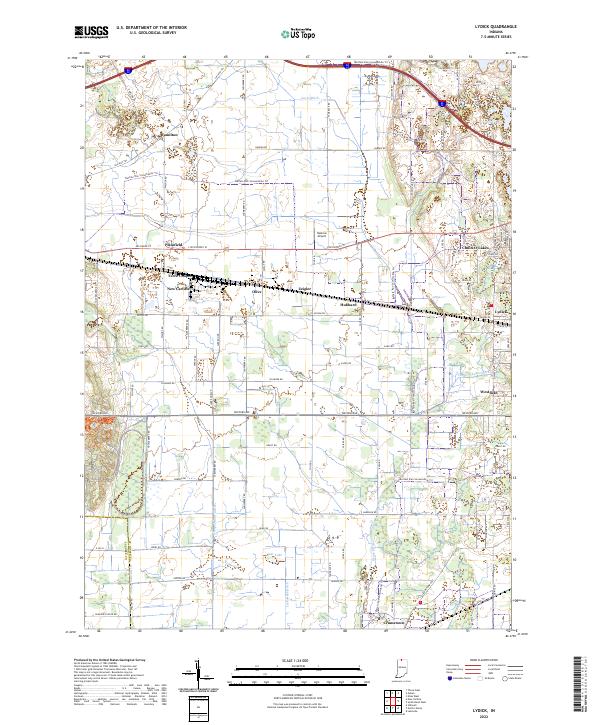 USGS Topographic Map – Lydick