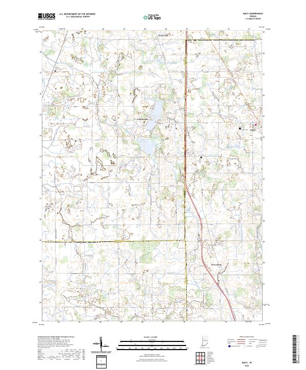 USGS Topographic Map – Macy