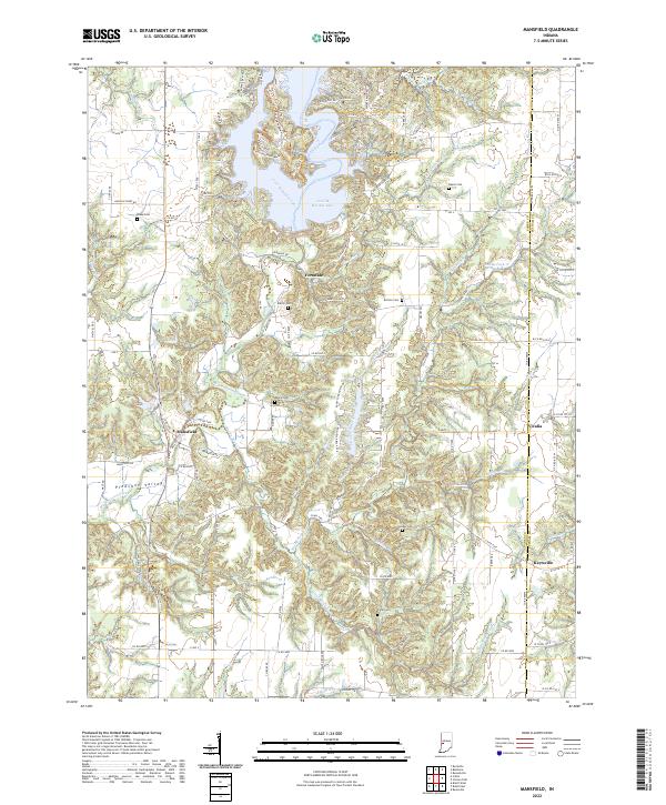 USGS Topographic Map – Mansfield