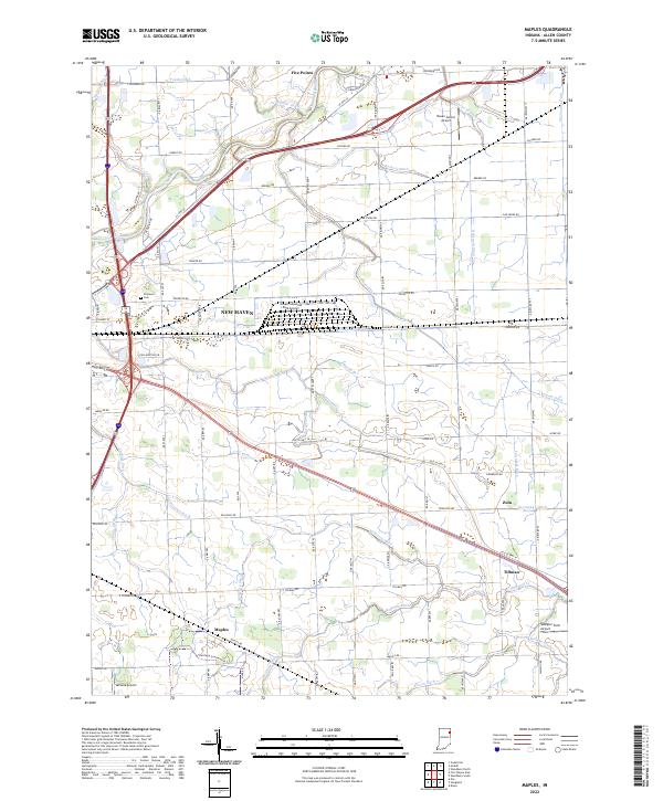 USGS Topographic Map – Maples