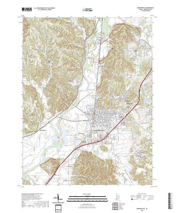 USGS Topographic Map – Martinsville