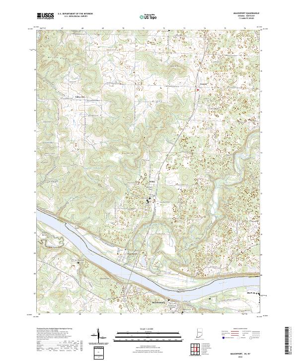 USGS Topographic Map – Mauckport