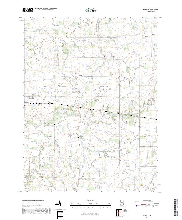 USGS Topographic Map – Maxville