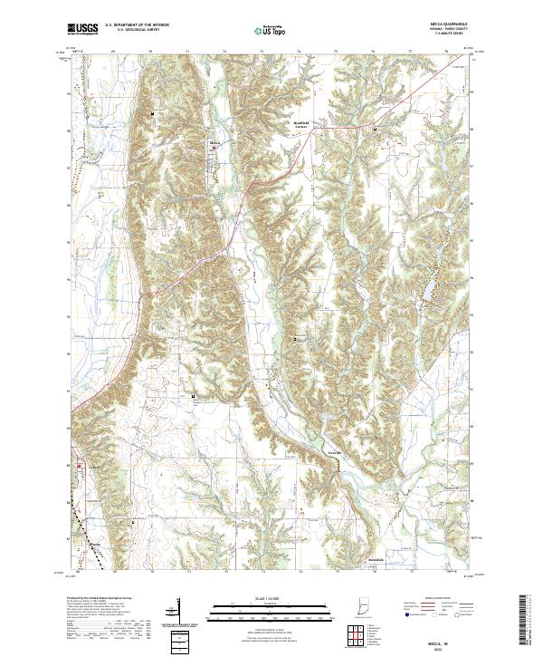 USGS Topographic Map – Mecca