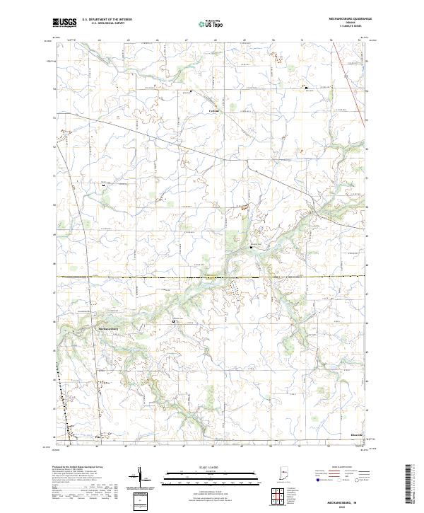 USGS Topographic Map – Mechanicsburg