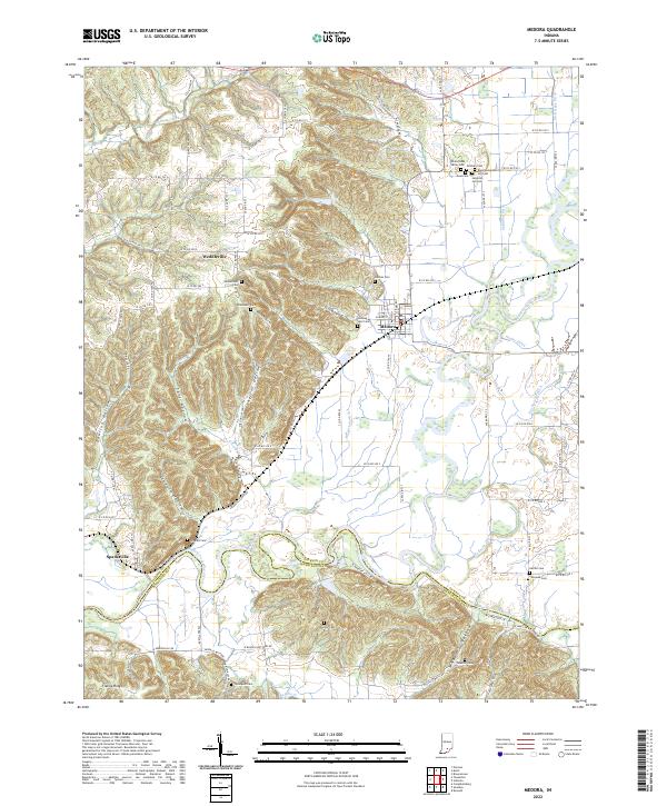 USGS Topographic Map – Medora