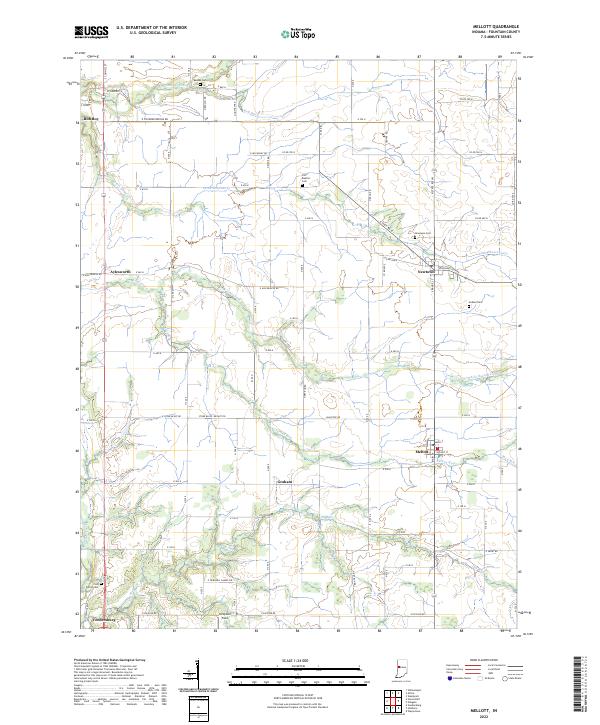 USGS Topographic Map – Mellott