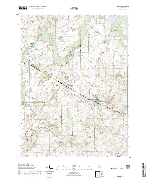 USGS Topographic Map – Mentone