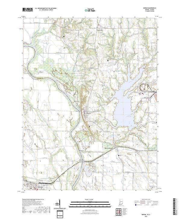 USGS Topographic Map – Merom