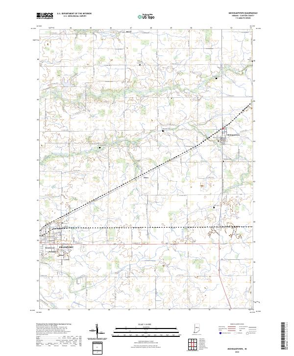 USGS Topographic Map – Michigantown