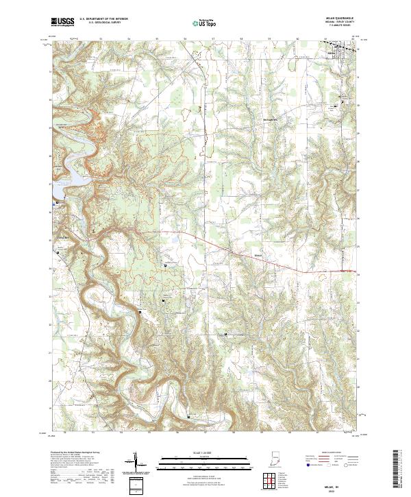 USGS Topographic Map – Milan