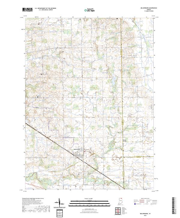 USGS Topographic Map – Millersburg