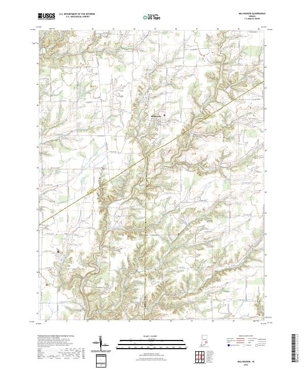 USGS Topographic Map – Millhousen