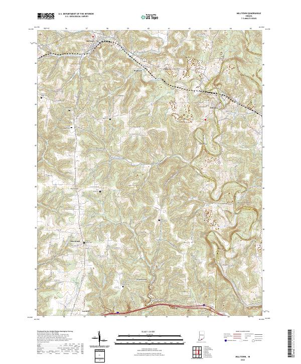 USGS Topographic Map – Milltown