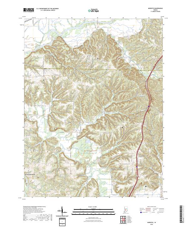 USGS Topographic Map – Modesto